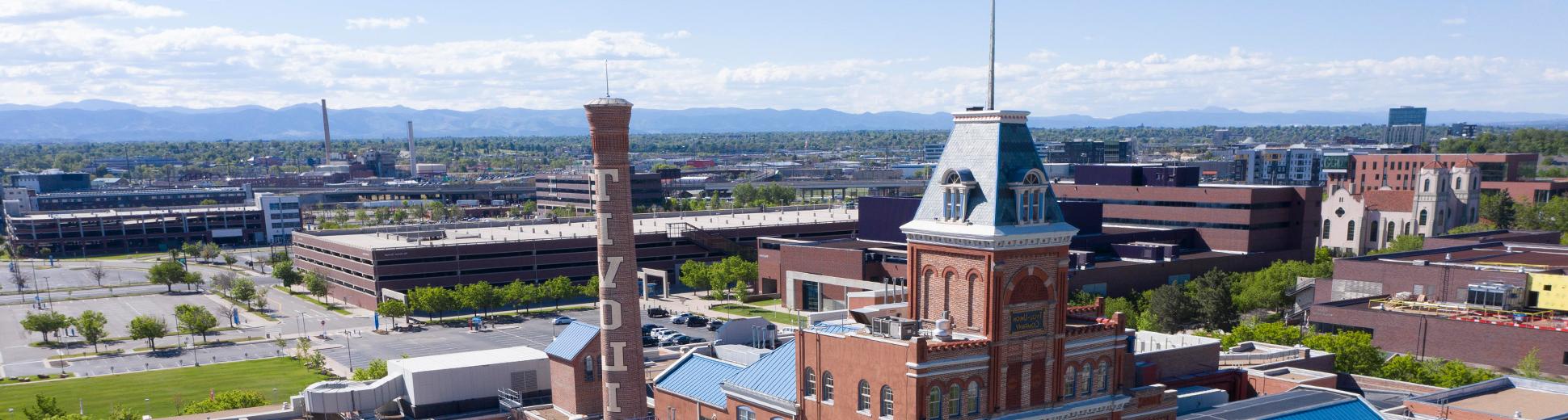 Aerial view of the Tivoli Student Union